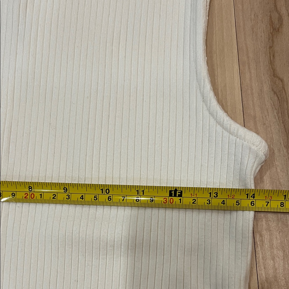 Madewell Ribbed Cream Tank Top - Picture 3 of 3